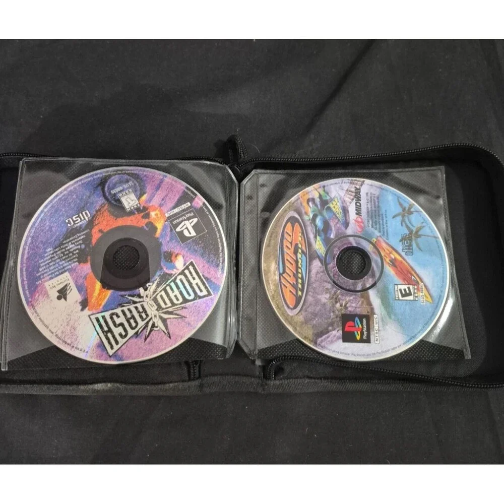 Playstation Games Lot of 31 Games With Game Holder Case (mostly PS1)
